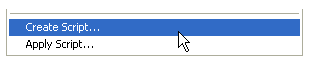 Create Script action