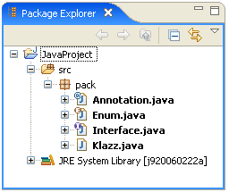 Type Indicator label decorator