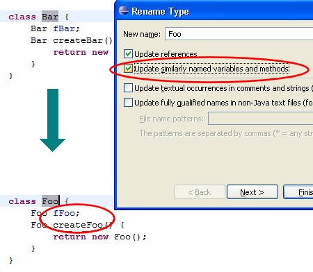 Update Similar Declarations UI