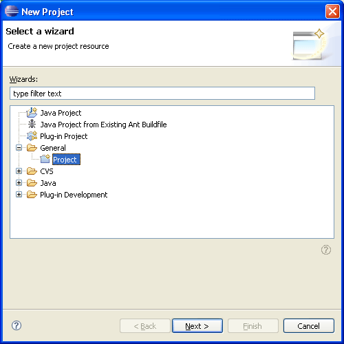 New Project Wizard
