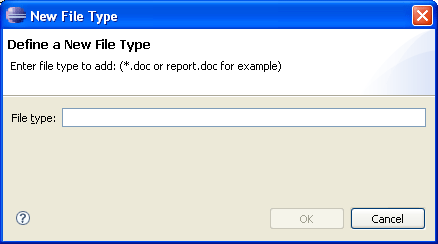 New file type dialog