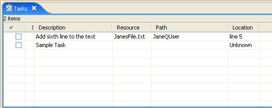 Task view