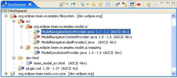CVS Workspace Synchronization