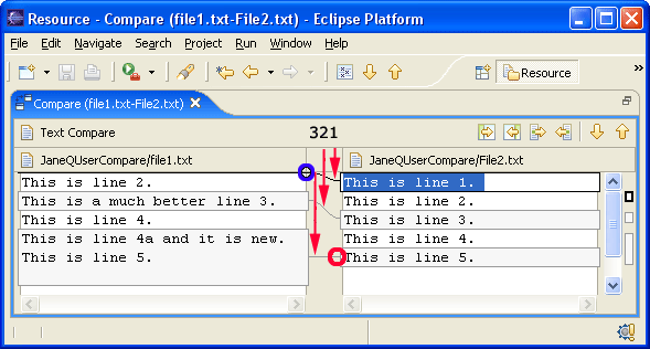 Compare editor