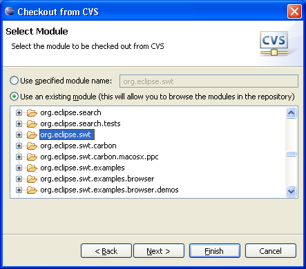 CVS Checkout wizard